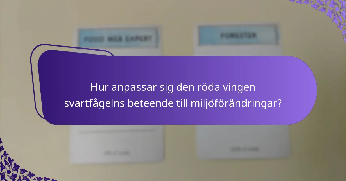 Vad är livsmiljön för den röda vingen svartfågeln?