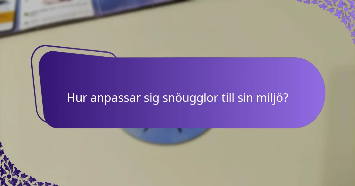 Var lever snöugglor?