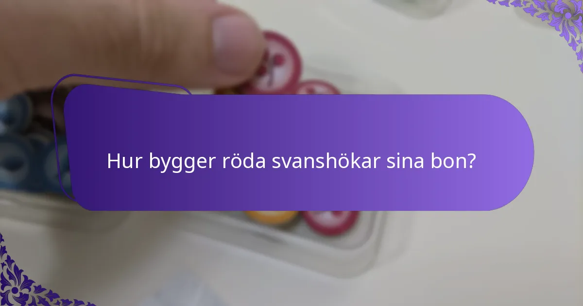 Var lever röda svanshökar?