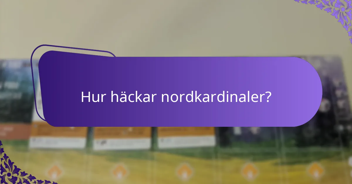 Var bor nordkardinalen vanligtvis?