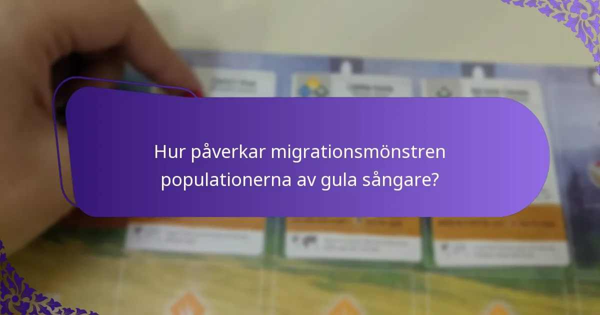 Hur låter sången från den gula sångaren?
