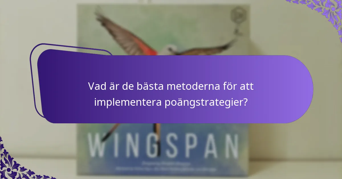 Hur skiljer sig poängstrategier åt mellan olika sammanhang?
