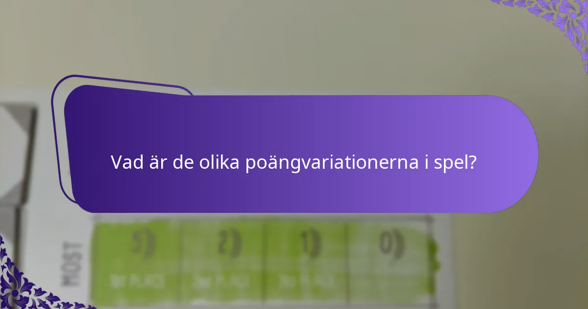 Hur kan poängsättningen justeras för avslappnat spel?