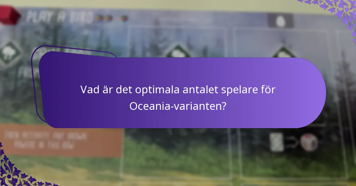 Vilka strategier är effektiva i Oceania-varianten?