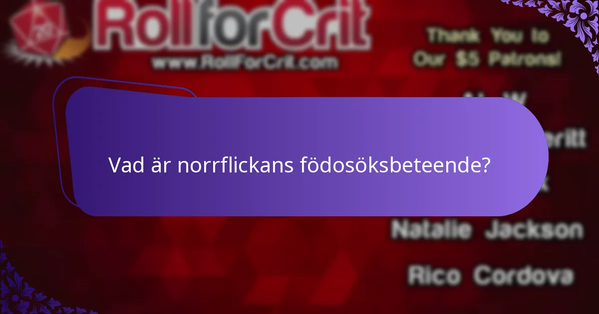 Hur bygger norrflickor sina bon?