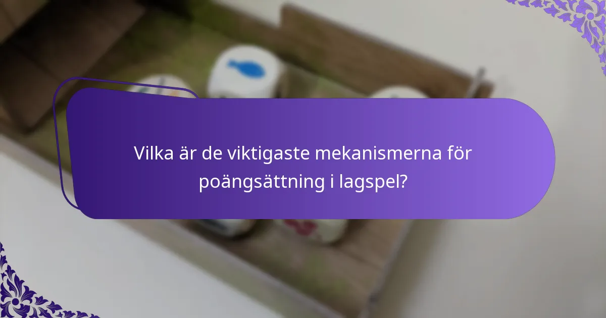 Vilka är variationerna av poängsystem i lagspel?