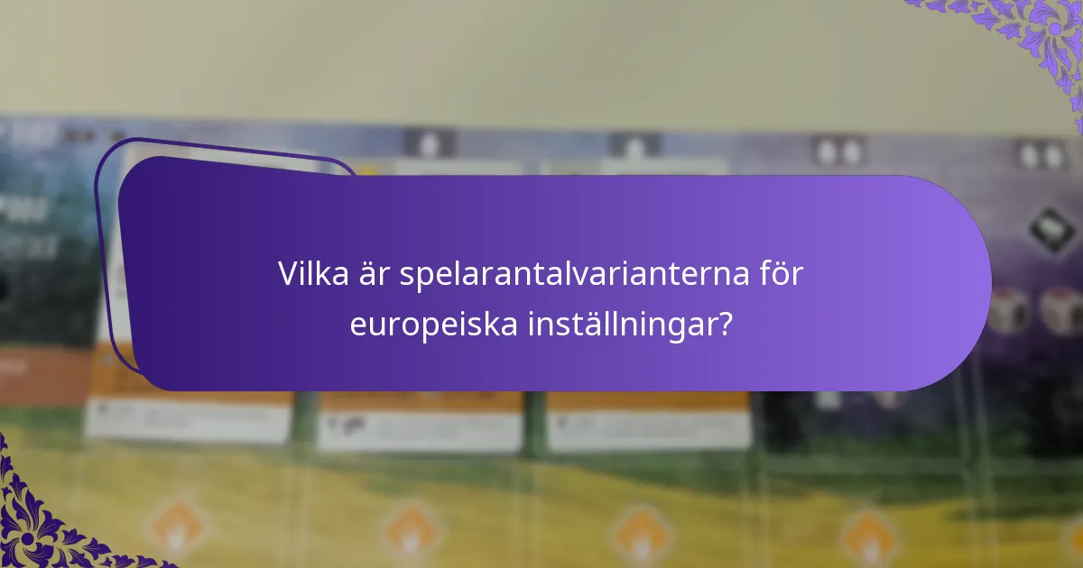Vilka resurser stöder installationsvarianter för Europa?