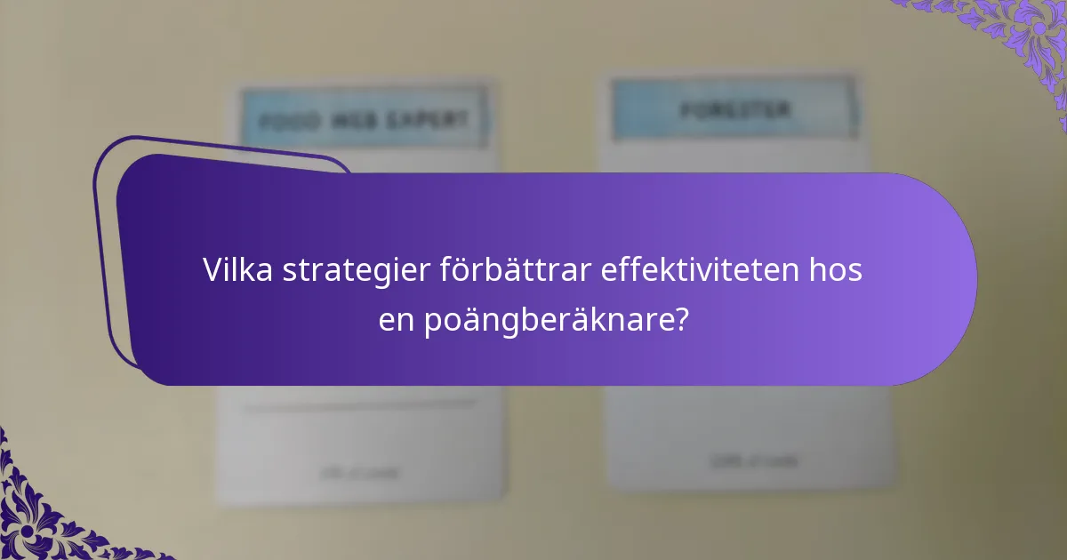 Vilka variationer finns det i poängberäknare för europeiska marknader?